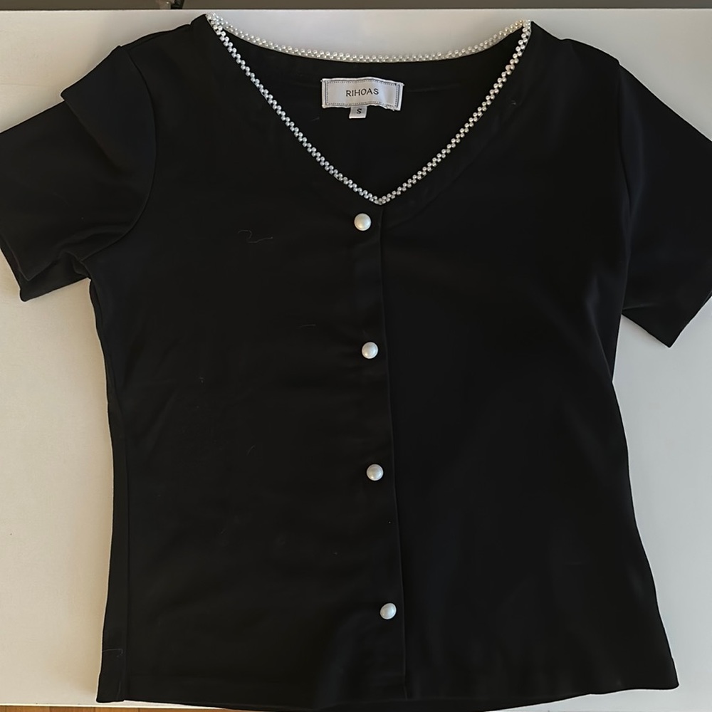 RIHOAS pearl detailing top